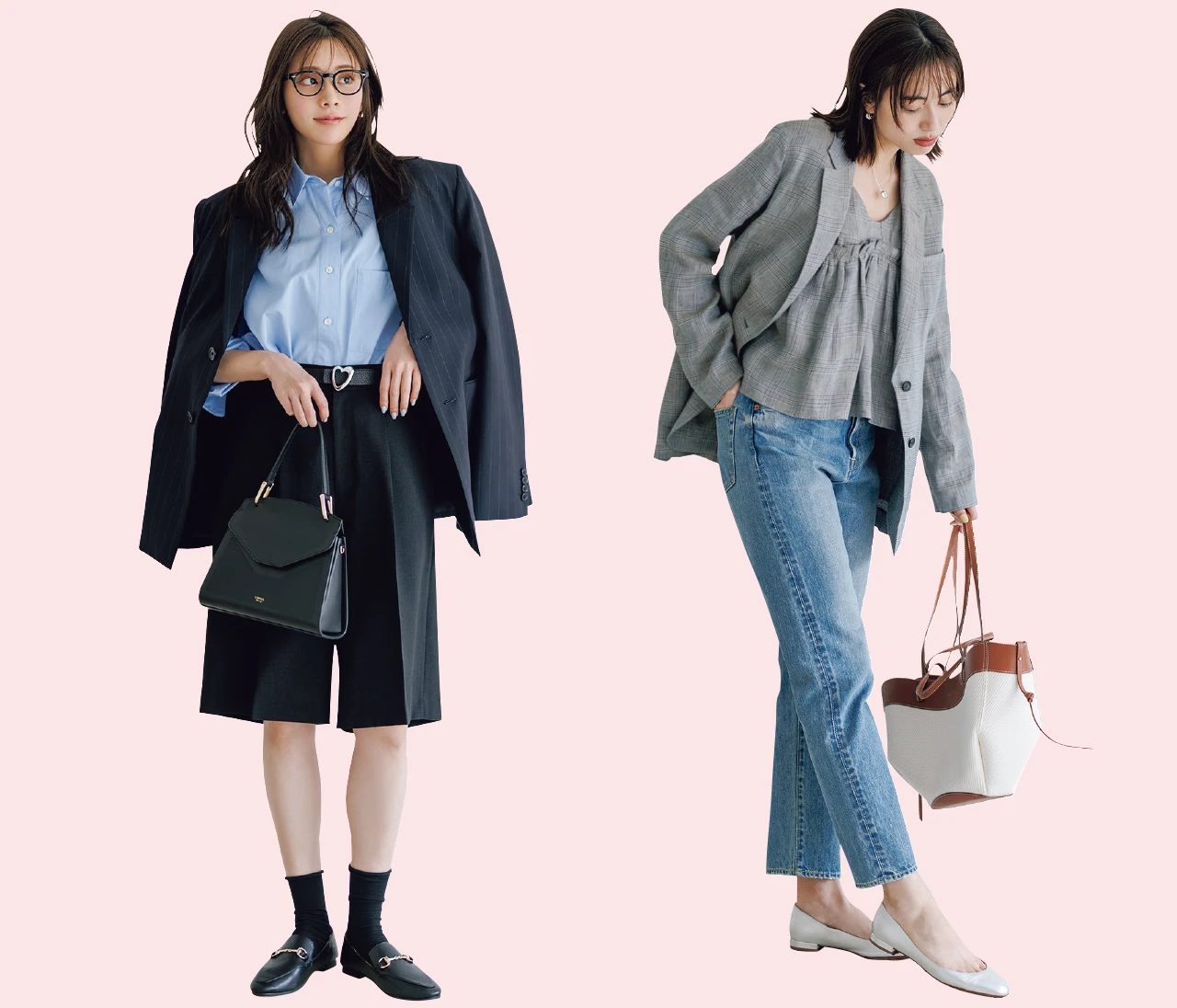 【2026最新】大人ストライプ&可愛げチェックジャケット4選!いつものコーデが無条件に洒落る♡