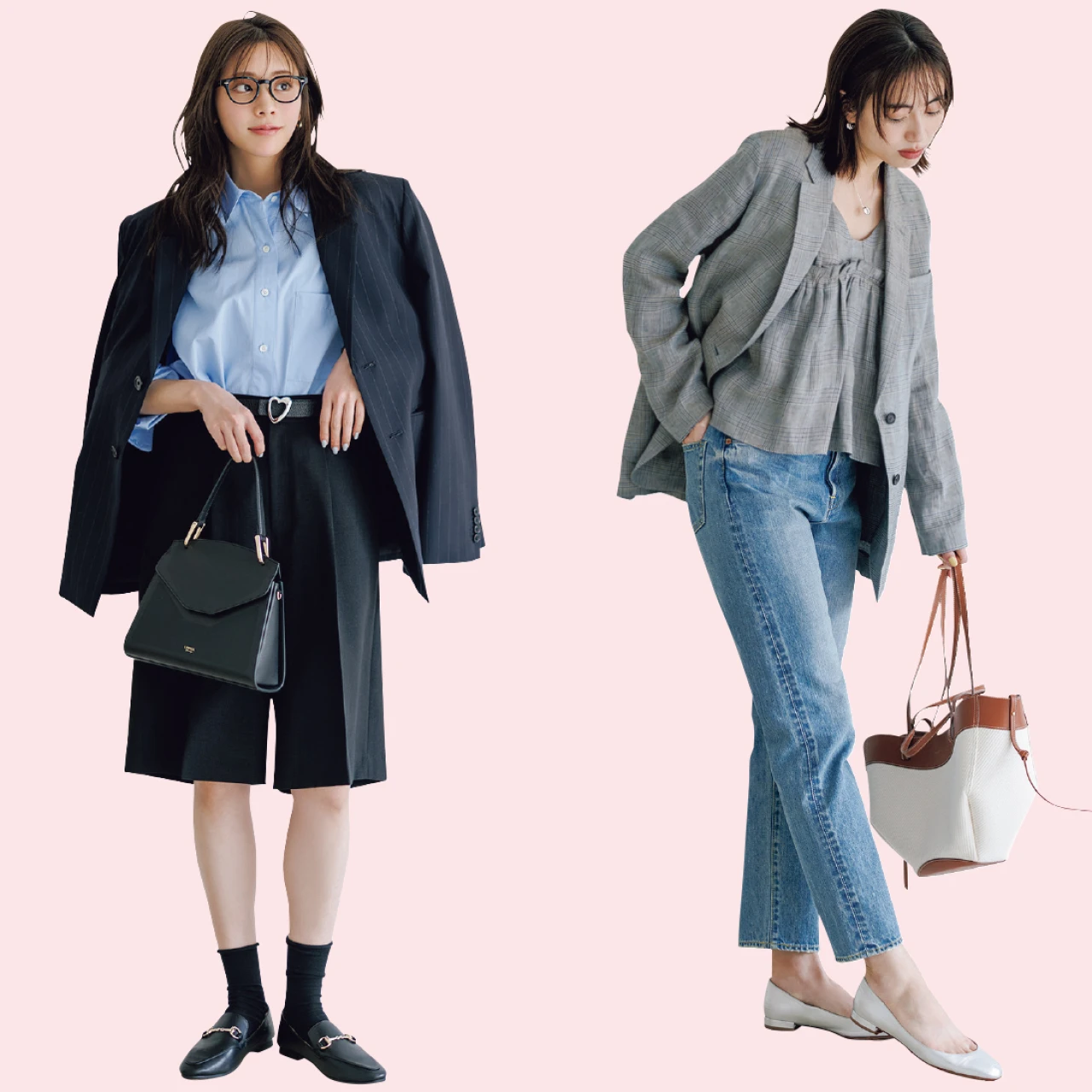 【2026最新】大人ストライプ＆可愛げチェックジャケット4選！いつものコーデが無条件に洒落る♡