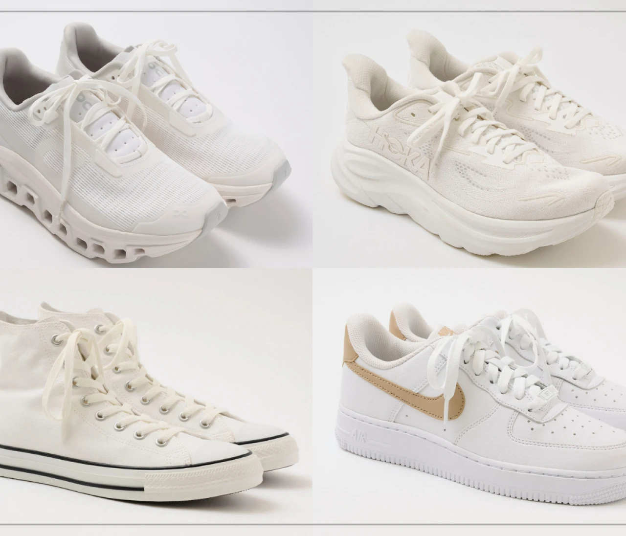 【コンバース、ナイキなど】通勤コーデに合わせやすい白スニーカー7選。軽量＆おしゃれモデルで通勤を快適に。スニーカーの選び方も【きれいめ派の通勤・休日スニーカー】