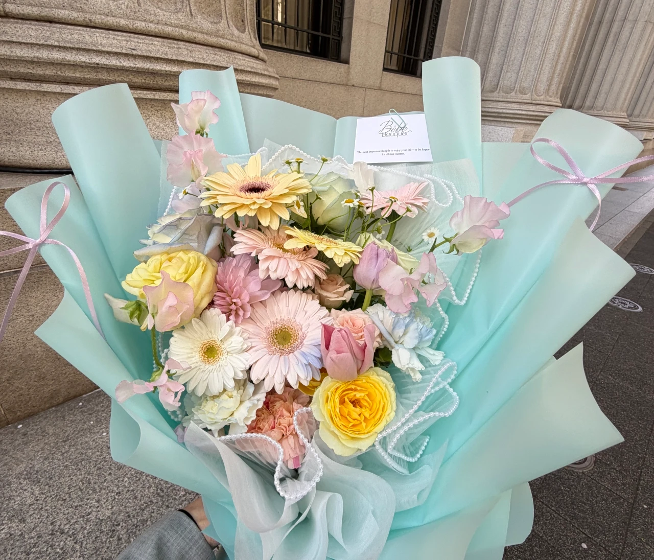 【Bébé Bouquet】お祝いにワンホンブーケを