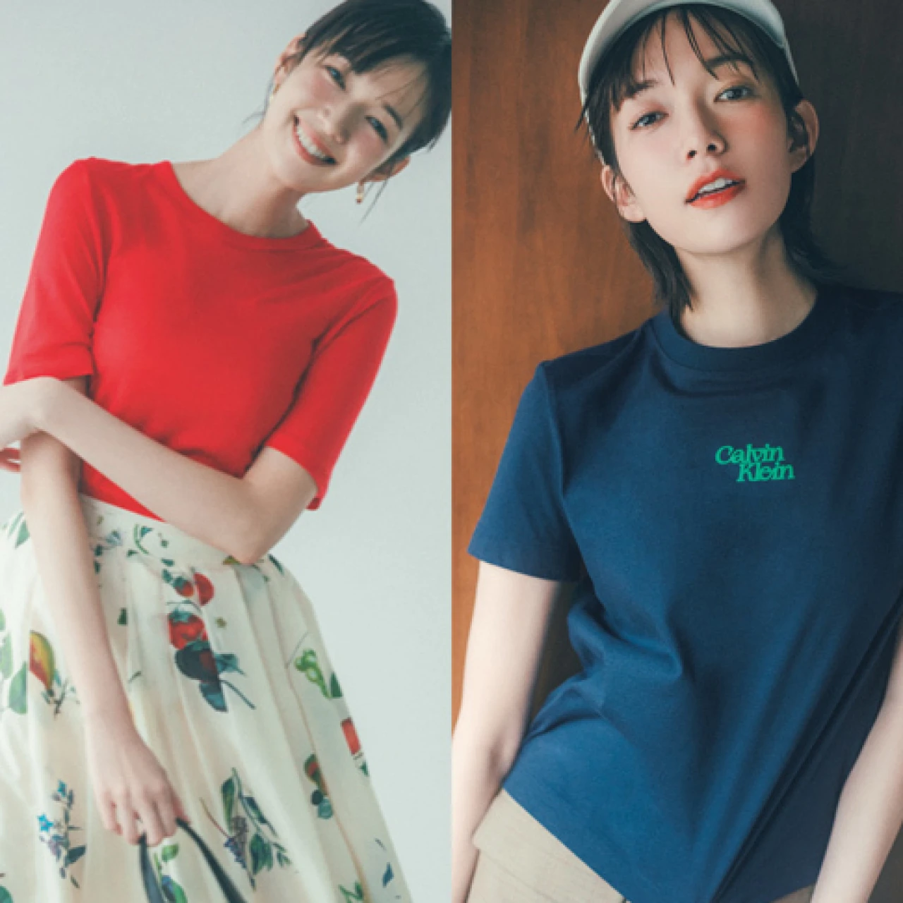 【大人のTシャツ】カラーTやロゴT、きれいめに着こなすTシャツコーデ3選