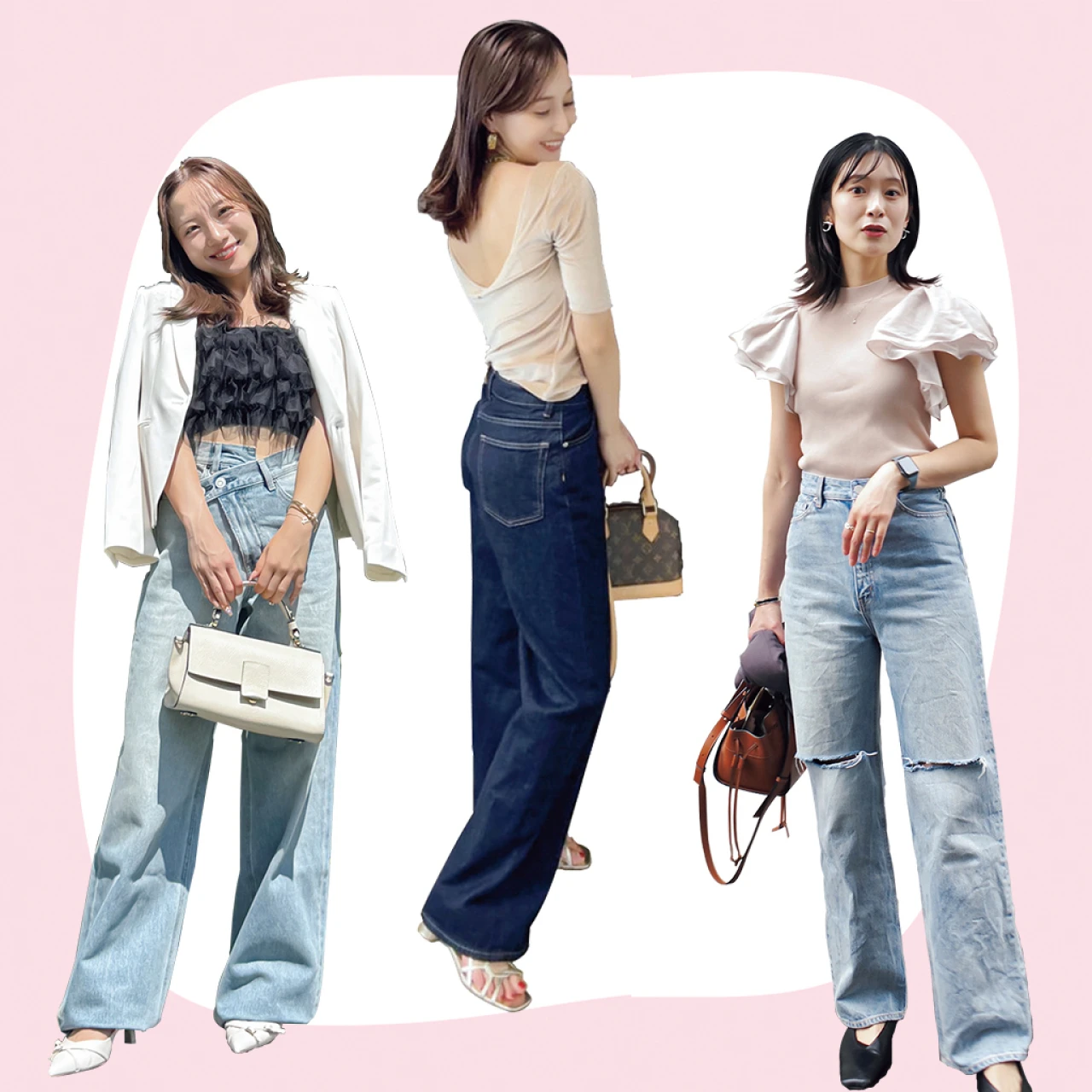 晩夏のデニムコーデ、おしゃれな人はどうはきこなす？【 #スーパーバイラーズ バイラ部レポート】