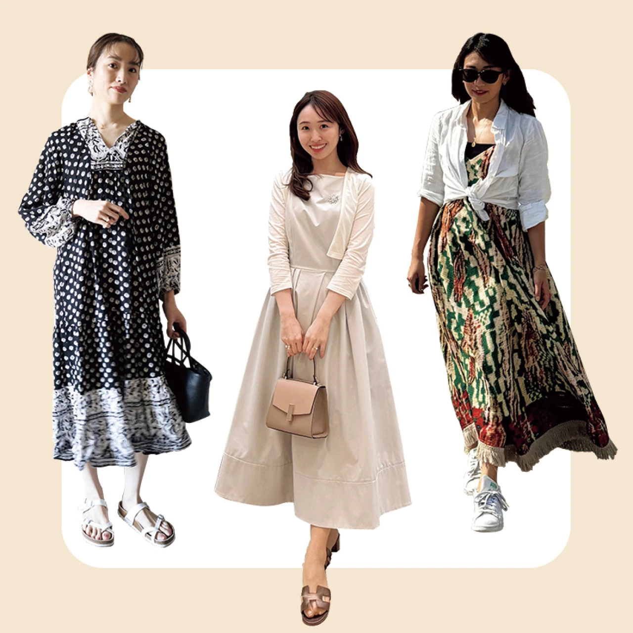 夏旅に映える「リゾートワンピ」3選!おしゃれスーパーバイラーズは旅先で何を着る?