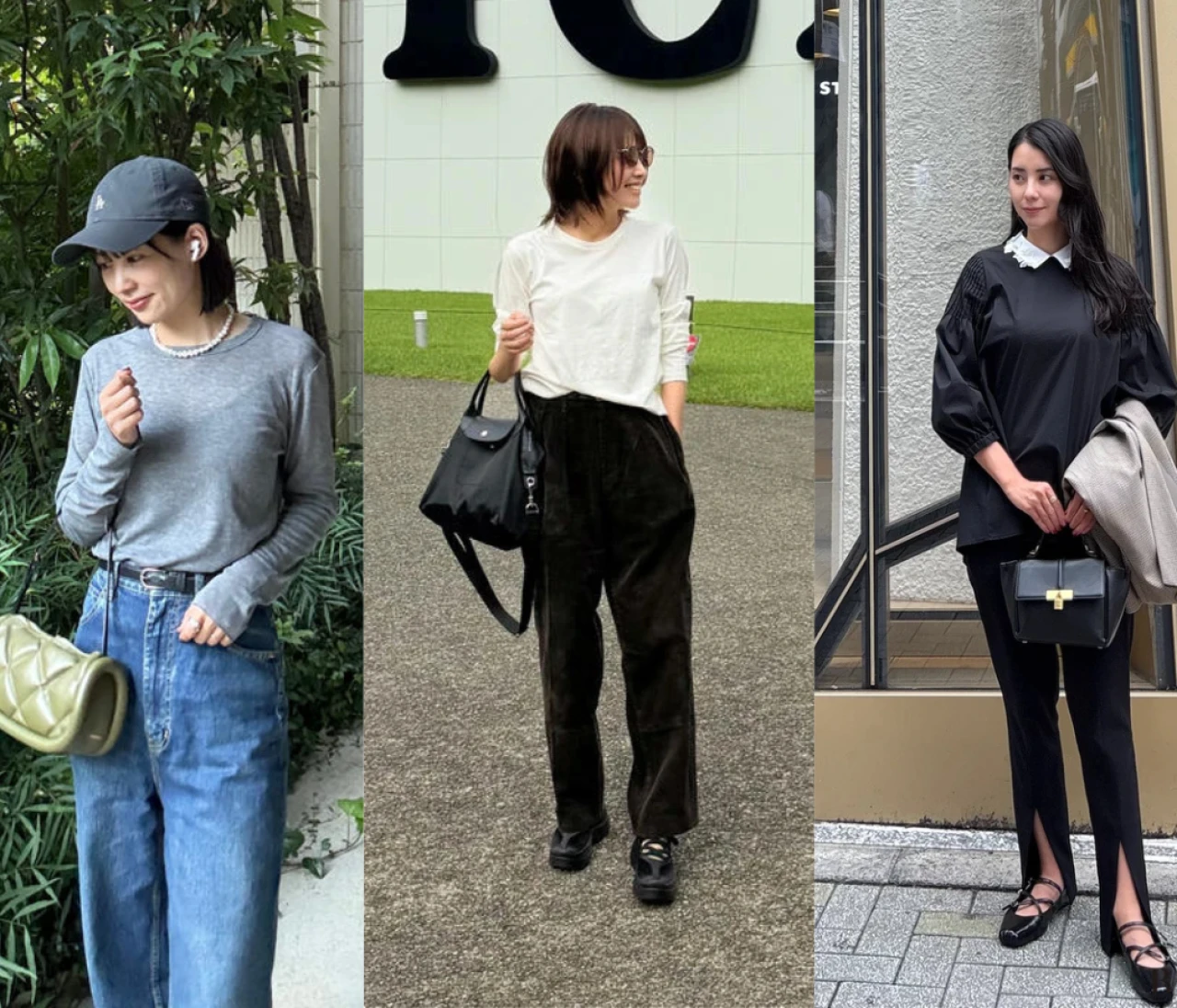 【30代】秋のリアルコーデ15選! シアーシャツ、ジャケット、ジレ、キャップ…秋冬への移ろいに大人女子は何を着てる?