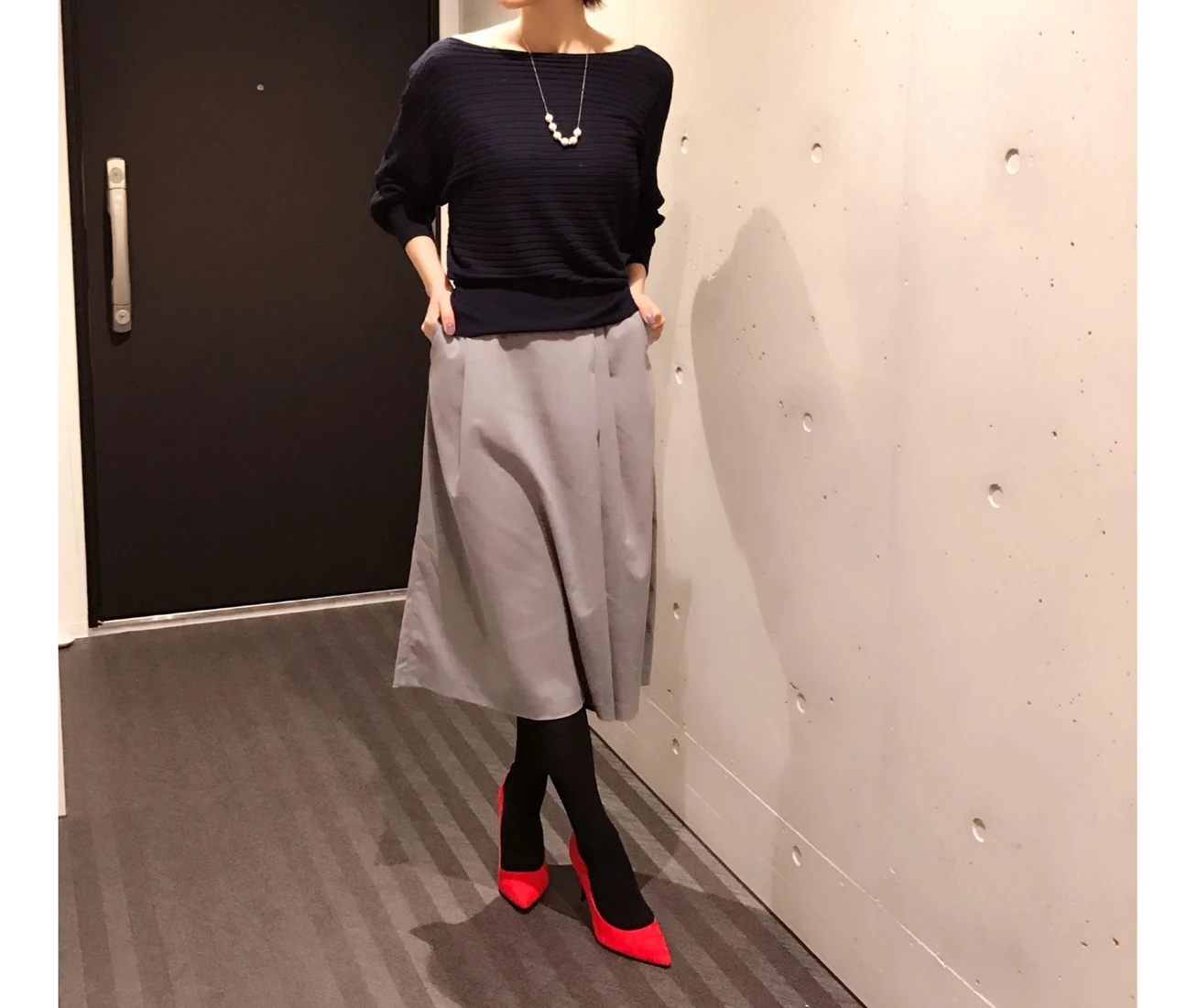 美女感スカートの特集を見て真似したくなったフレアスカート♪