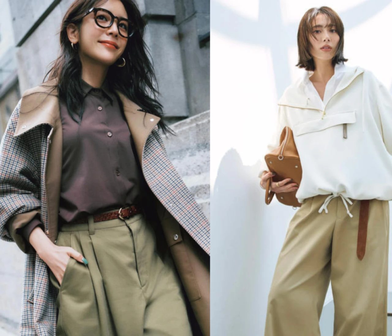 オンオフ大活躍「ベージュパンツ」コーデ12選