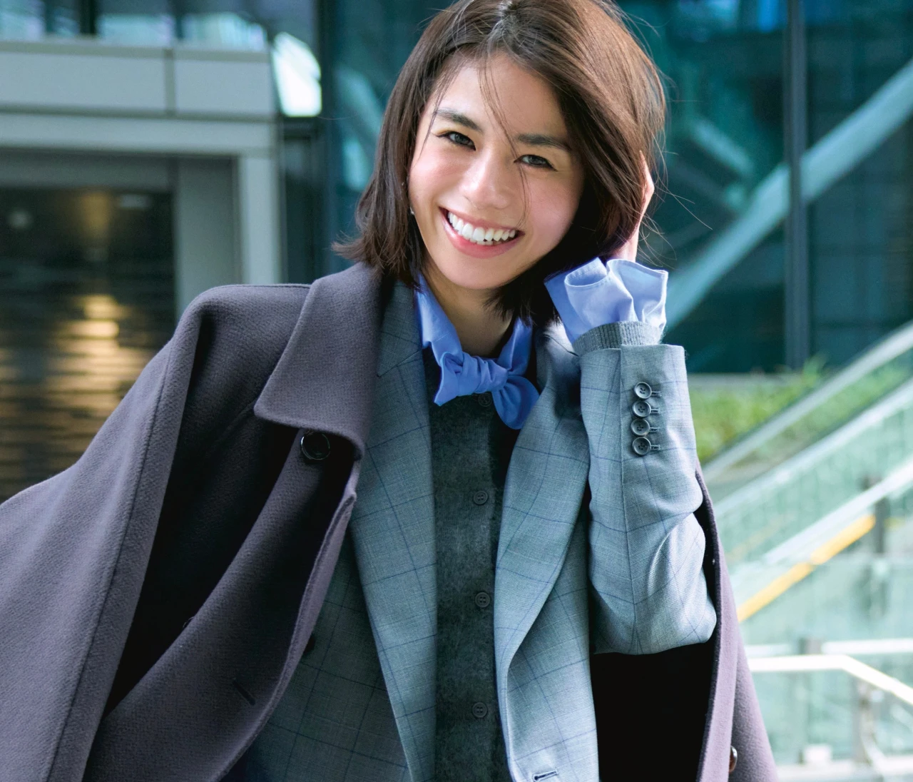 【セットアップコーデ】端正なジャケパンスタイルで颯爽と！【BAILA今日のコーデ】