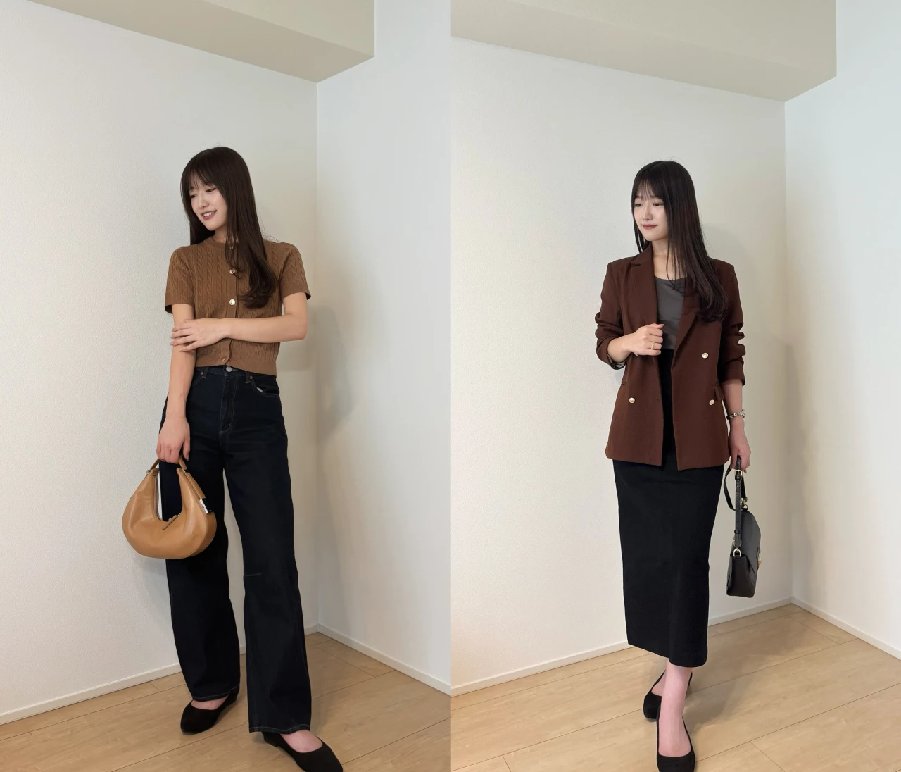 秋のブラウンコーデ2選｜気分で選ぶ“きれいめ”と“カジュアル”休日コーデ