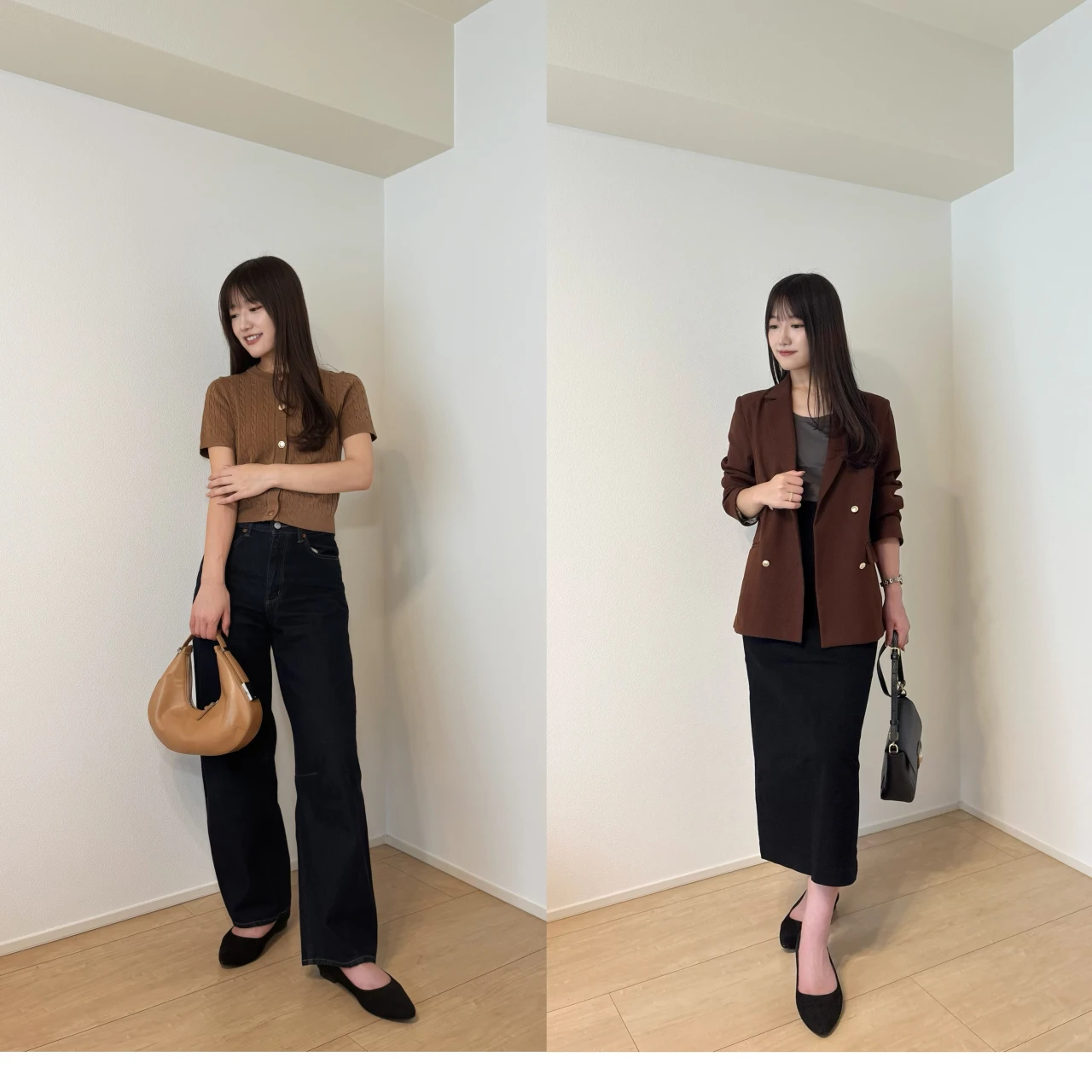秋のブラウンコーデ2選｜気分で選ぶ“きれいめ”と“カジュアル”休日コーデ