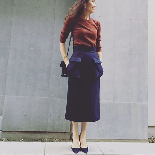 リブニットがあれば冬スタイリングも決まる!