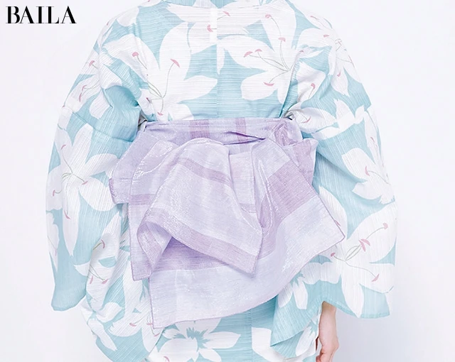 【大人におすすめの帯結び③】「兵児帯×蝶結び」で可愛らしさをプラス