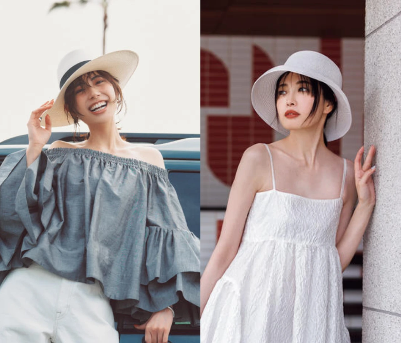 【大人女子必読】夏の帽子・キャップコーデ19選！ 紫外線対策、リゾート、旅行など着こなしにアクティブ感が出るハットが使いやすい！