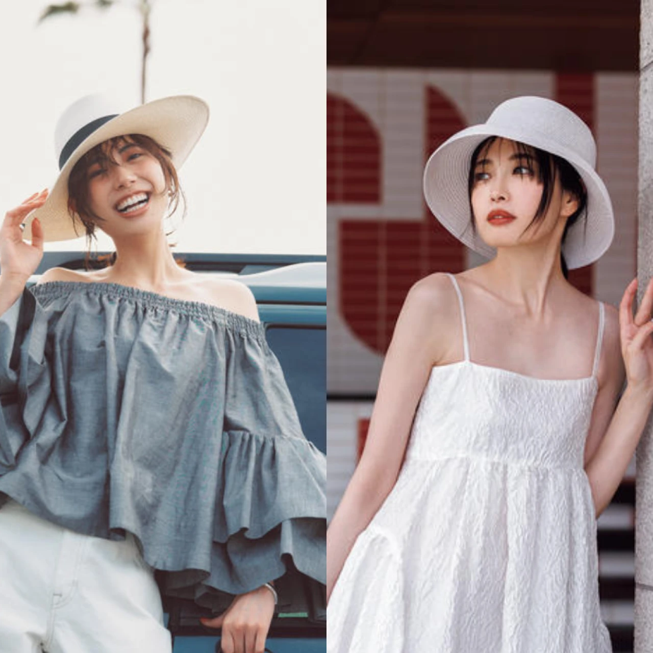 【大人女子必読】夏の帽子・キャップコーデ19選！ 紫外線対策、リゾート、旅行など着こなしにアクティブ感が出るハットが使いやすい！