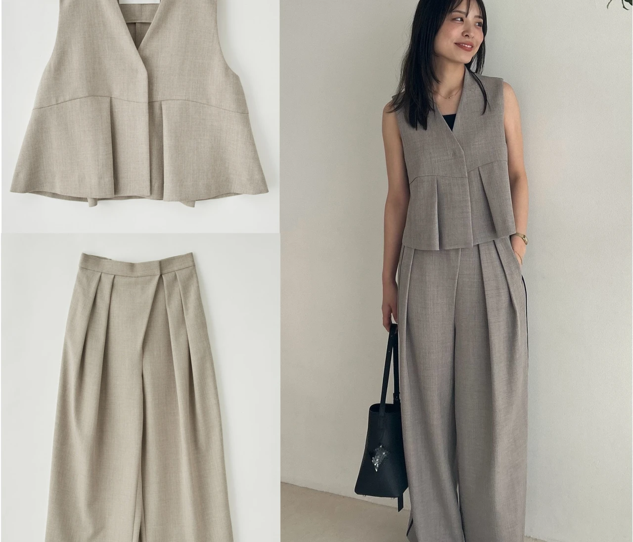 自在に着回しを楽しめる【LOUNIE（ルーニィ）】の新作カセット服が登壇シーンに最適！｜好印象が狙える“最旬”登壇服 Vol.12