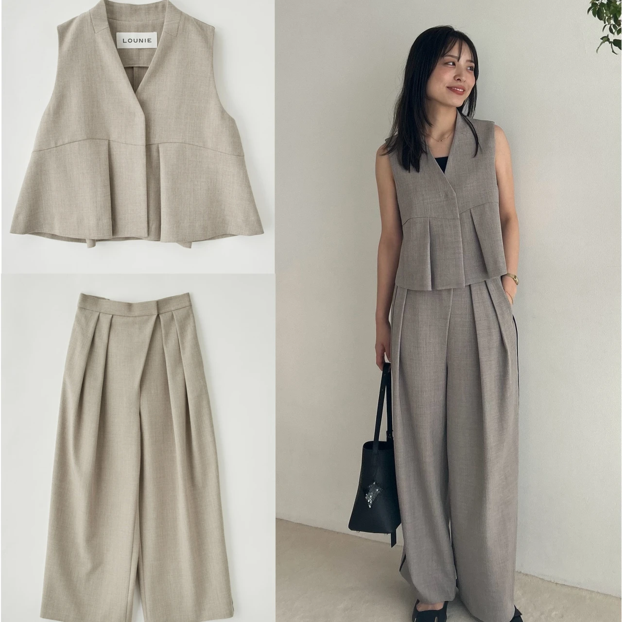 自在に着回しを楽しめる【LOUNIE（ルーニィ）】の新作カセット服が登壇シーンに最適！｜好印象が狙える“最旬”登壇服 Vol.12