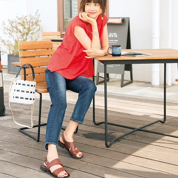 楽してちゃっかりおしゃれ♡【休日フラットサンダル】神12