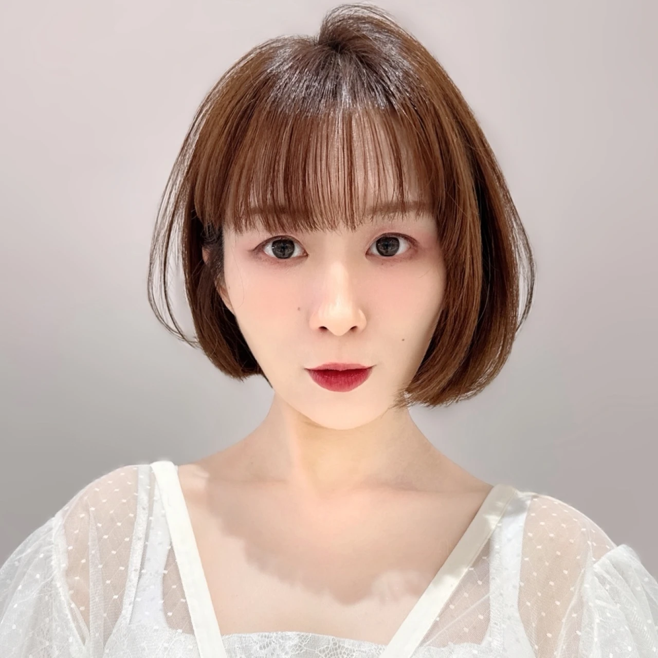 【ボブ・30代~40代大人の髪型】涼しい髪型!ふんわりガーリーボブ