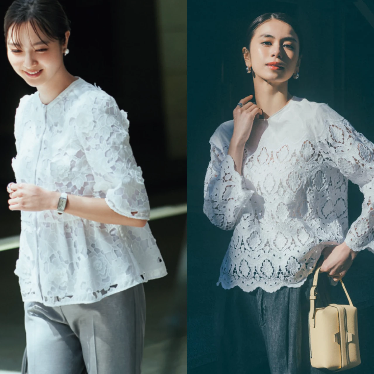 【大人女子】 レーストップスコーデ12選! 30代・40代に似合う繊細なレースで着こなしに涼感と奥行きを