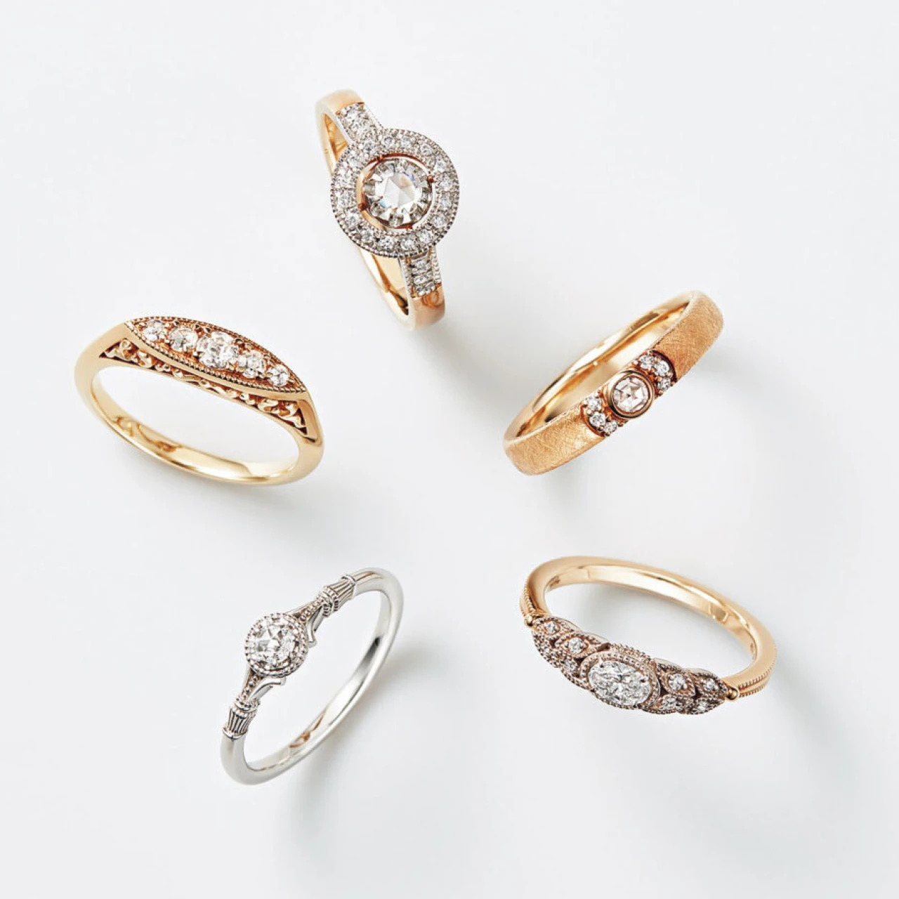 スタージュエリー、アガット、エテ、マリハ…花嫁のこだわりをかなえるウエディングリング12選