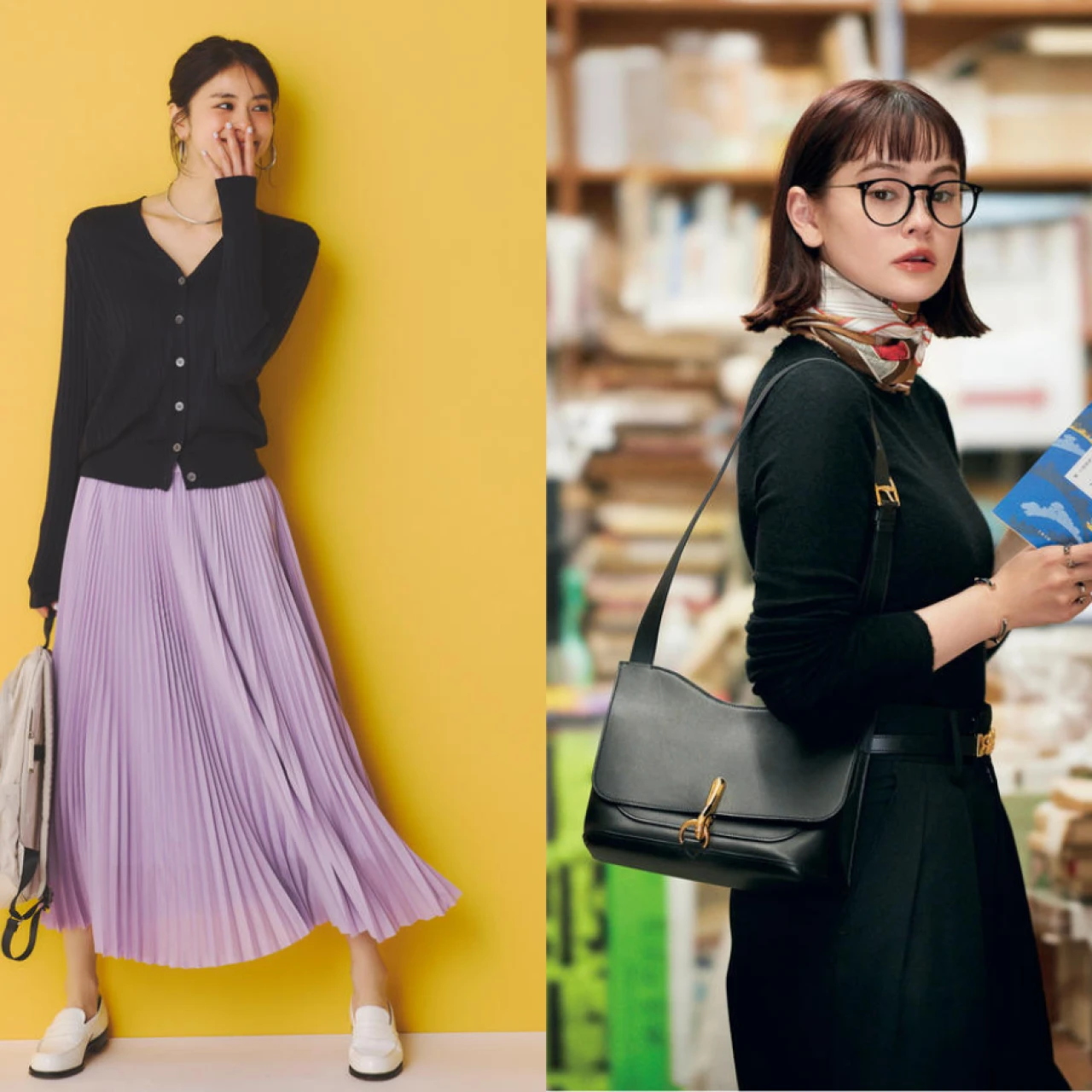 10月もニット1枚でサマになる! 大人女子 「秋」の薄手ニットコーデ5選