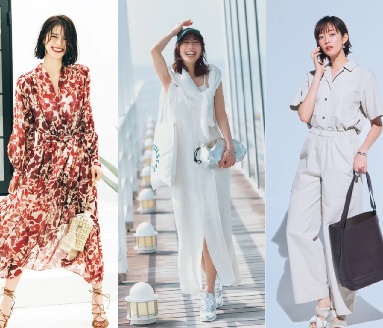 【最新】30代 レディース 夏コーデ36選!  通勤、オフィスカジュアル、お出かけ、ビーチ…BAILA厳選の着こなしをシーン別まとめ