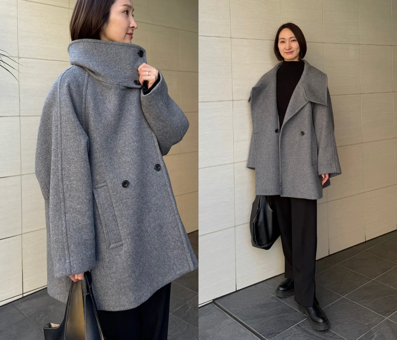  今年のコート・アウターはもう買った？【BABYLONE】（バビロン）のウールPコートが可愛すぎる🩶
