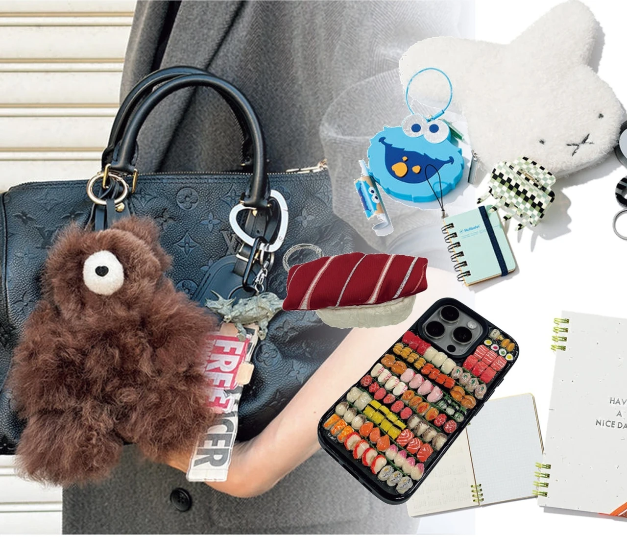 【大人のバッグチャーム、スマホアクセなどトレンド小物〈まとめ〉】遊び心あるデザインやキャラものが大流行の今、おしゃれな人の愛用品は？