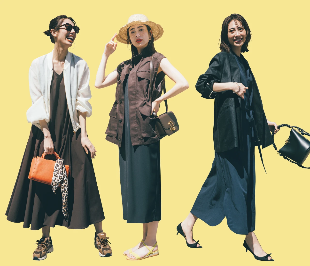 【夏のワンピース×薄軽はおりコーデ3選】さりげないUV効果やスタイルアップにも期待！