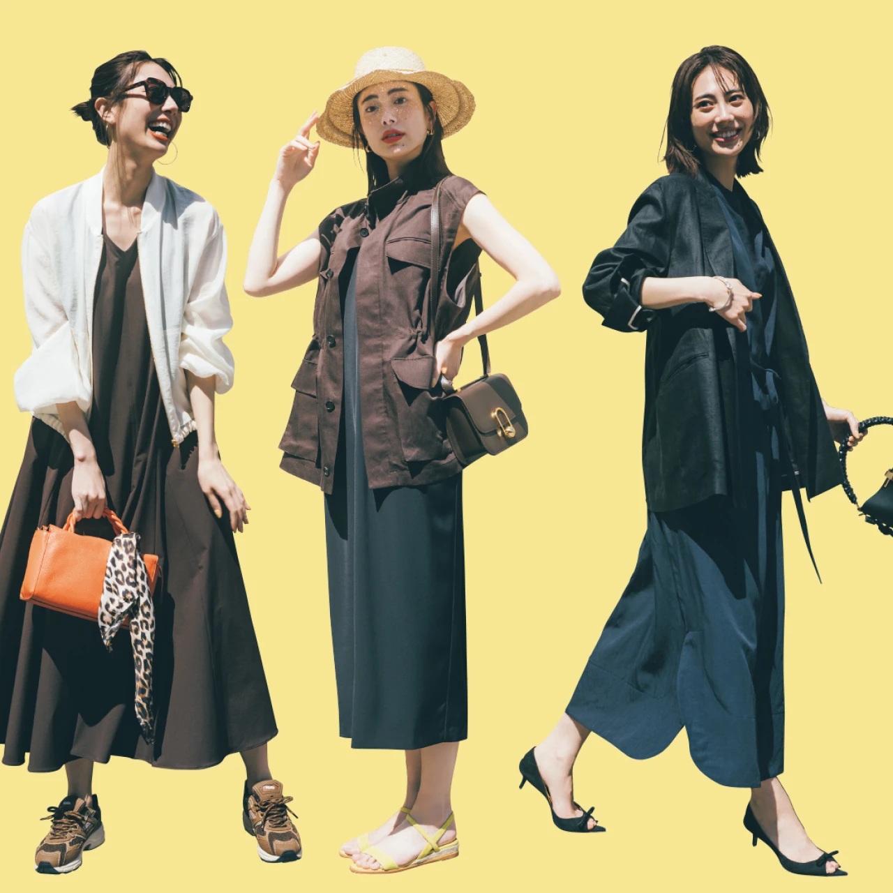 【夏のワンピース×薄軽はおりコーデ3選】さりげないUV効果やスタイルアップにも期待！