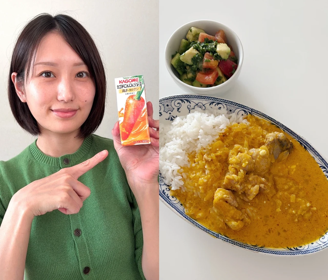 煮込み10分で完成「にんじんクリームチキンカレー」レシピ【長谷川あかりのご自愛ごはん】