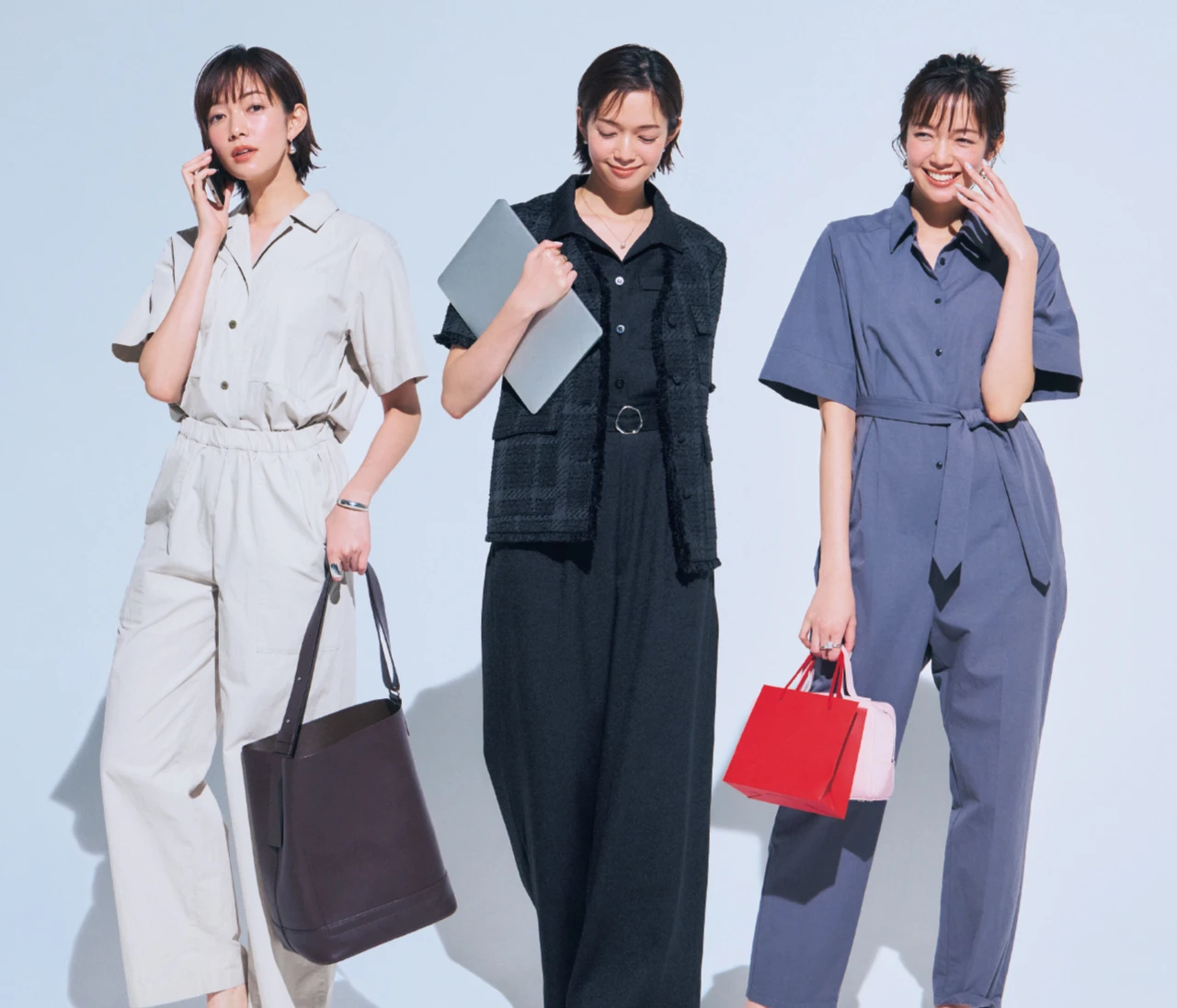 【30代 夏の“オールインワン通勤”Q&A】初心者でも迷わない！ オールインワンの着こなしはここを押さえて