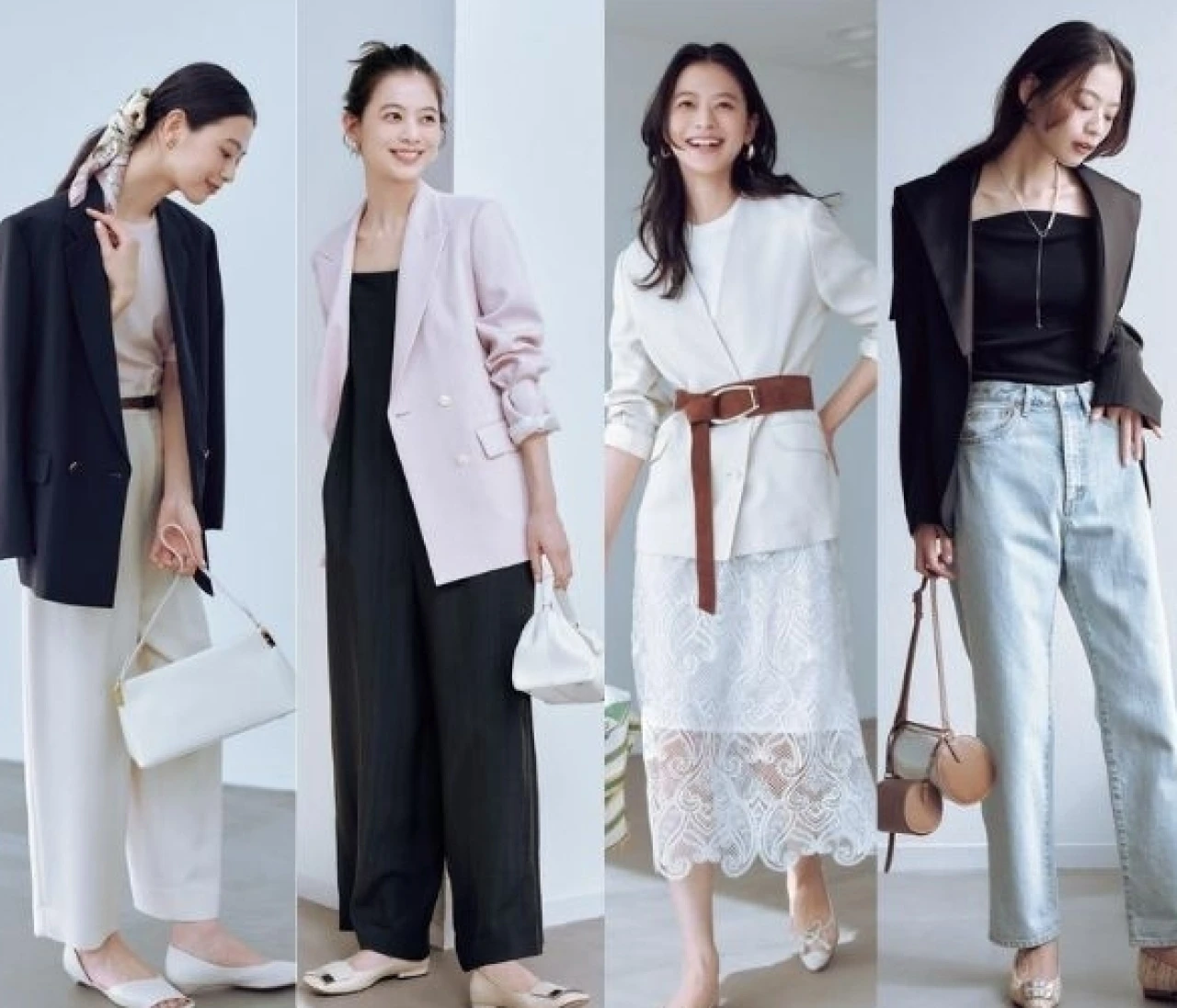 【ジャケット×フラット靴の着こなしテク5選】スタイルアップのコツは“巻く・盛る・コントラスト”にあり！