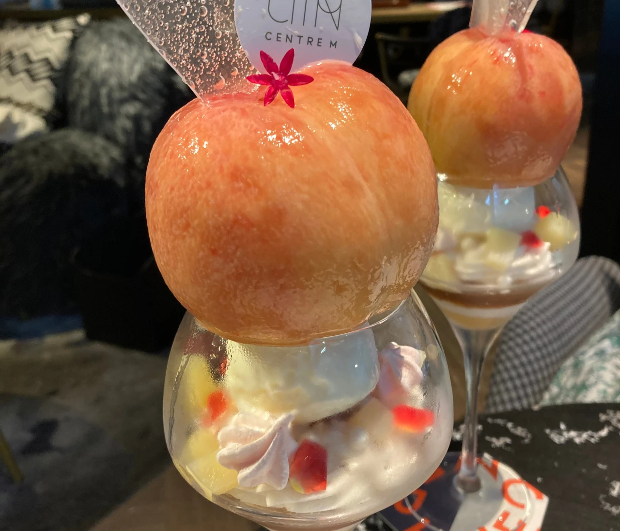 【メルキュール大阪なんば】白桃まるごとパフェ🍑#スイーツ部