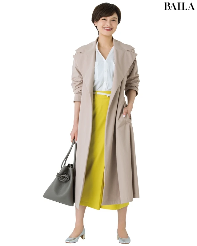 大きいさんでも”すっきりきゃしゃ見え”するべストなトレンチコートって？