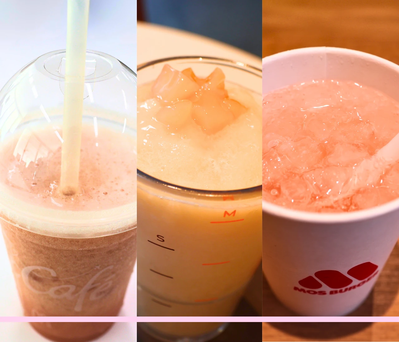 夏の至福、桃ドリンク飲み比べ！マック、モス…みんなの"推し"はどれ？【3選】