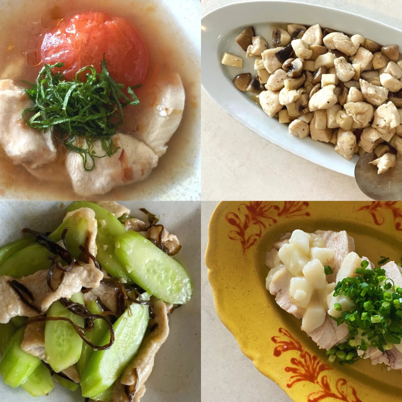 【長谷川あかりのご自愛ごはん】ヘルシー食材が主役のレシピ6選。鶏むね肉の里芋ソース、ささみときのこの塩炒めなど。高たんぱく＆低カロリーな罪悪感ゼロご飯！