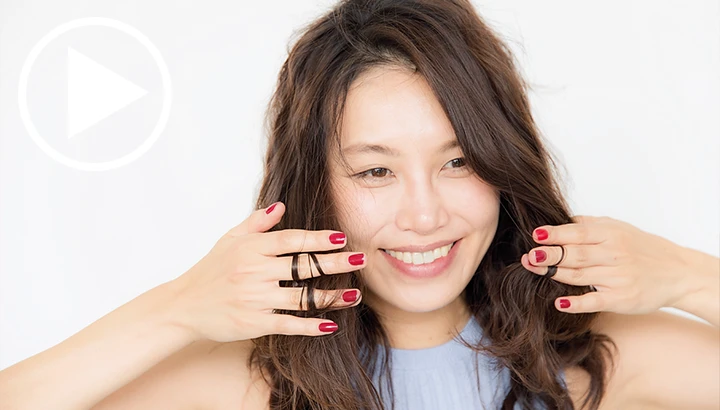 うね髪ヘア♥わかりやすいワンポイント動画（2／6）