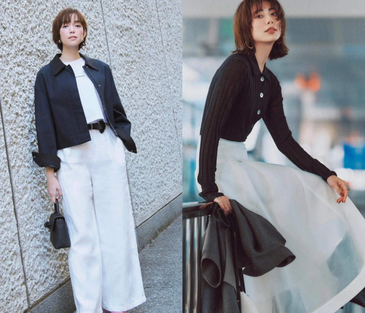 オンオフ共に頼れる！ 大人女子モノトーンコーデ18選　