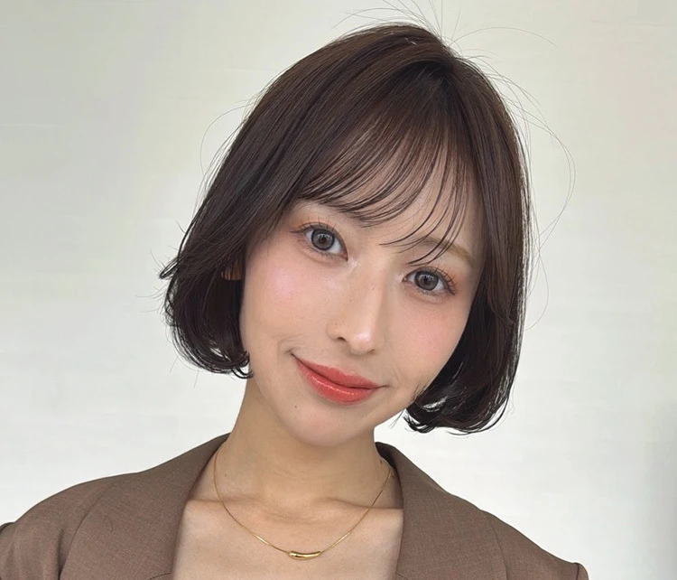 【ボブ・30代～40代大人の髪型】パーソナルカラーイエベ・ショコラブラウン