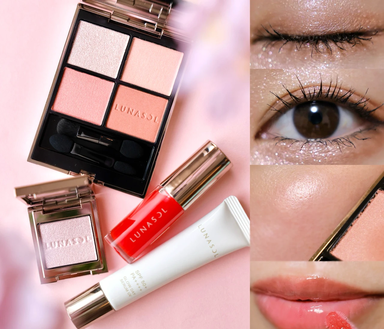 【全色】LUNASOL（ルナソル）夏新作コスメが可愛い！アイシャドウもリップも、コスメマニア美容家・立花ゆうりが全部お試し！