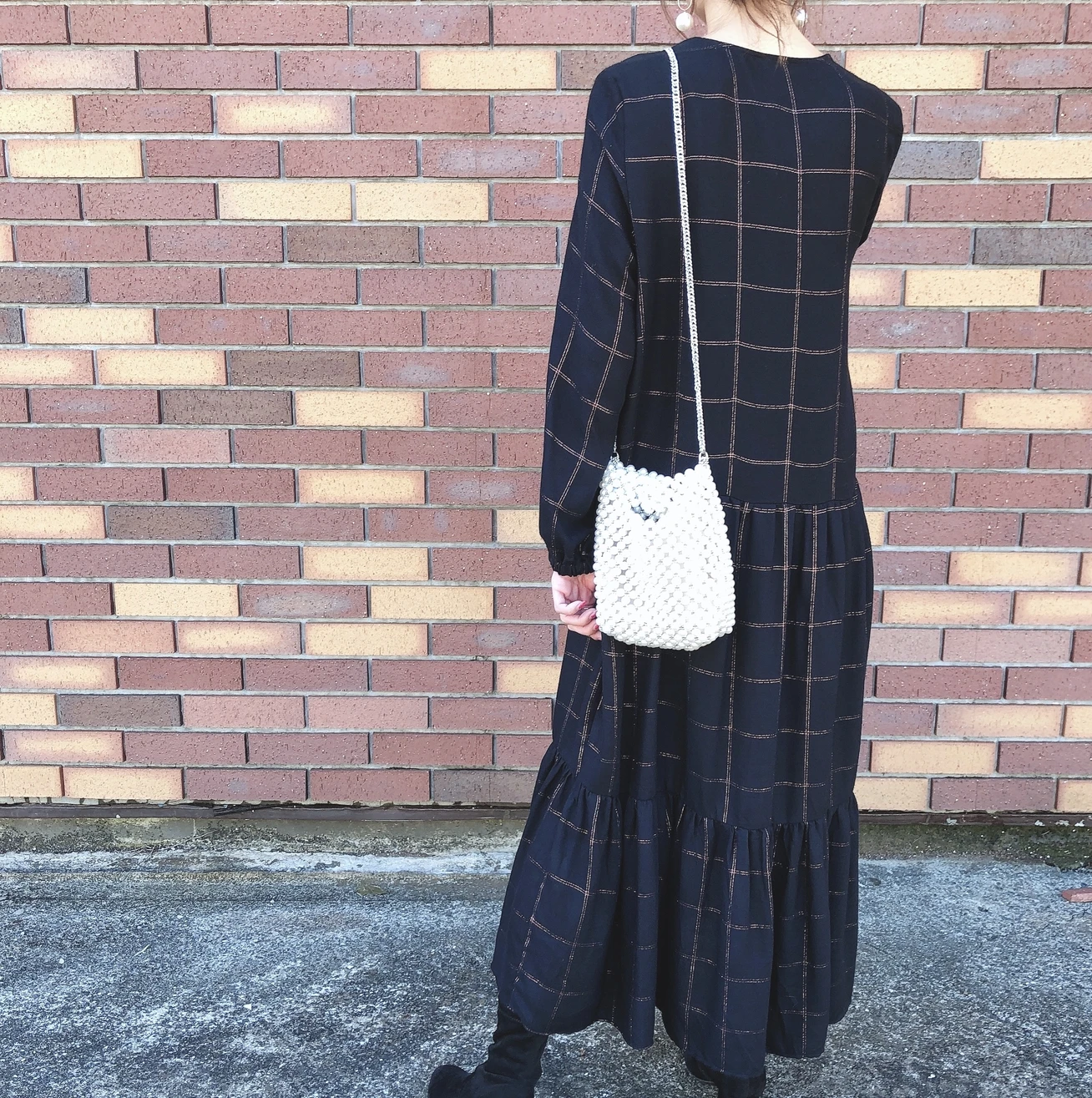 Zaraチェック柄ワンピース プラネタリウムへ Happy Plus One ハピプラワン