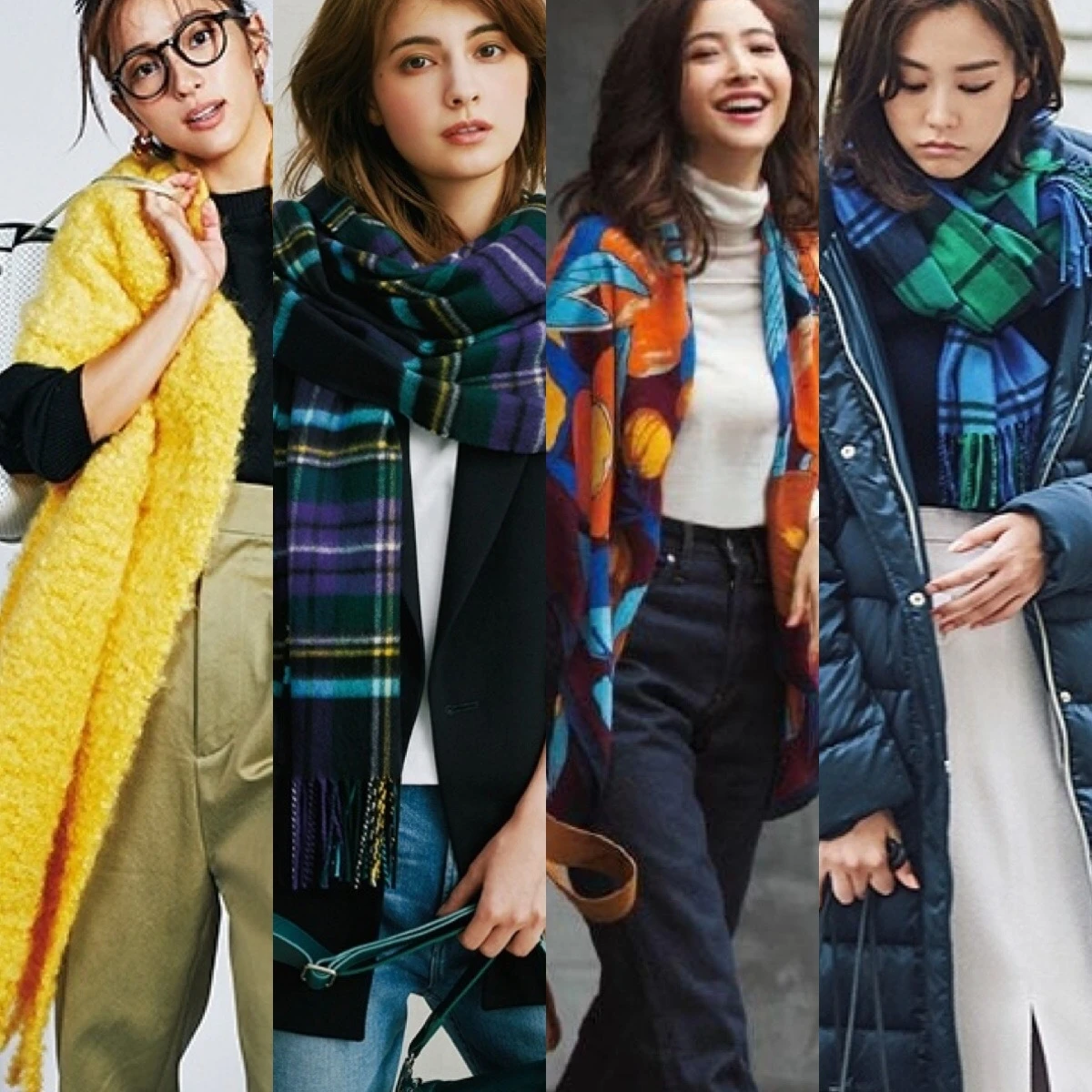 巻き方で印象激変【ストール&マフラー】2018-19秋冬活用コーデ20選【30代レディースファッション】
