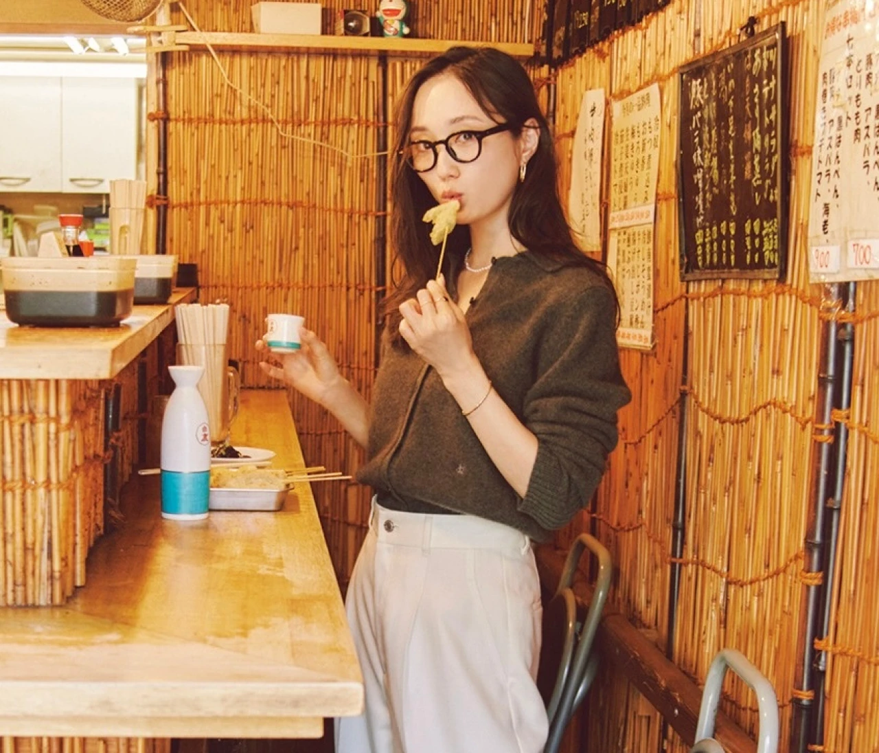 【ポロカーデコーデ】たちまち旬度がアップするポロカーデをこの秋の相棒に【BAILA今日のコーデ】