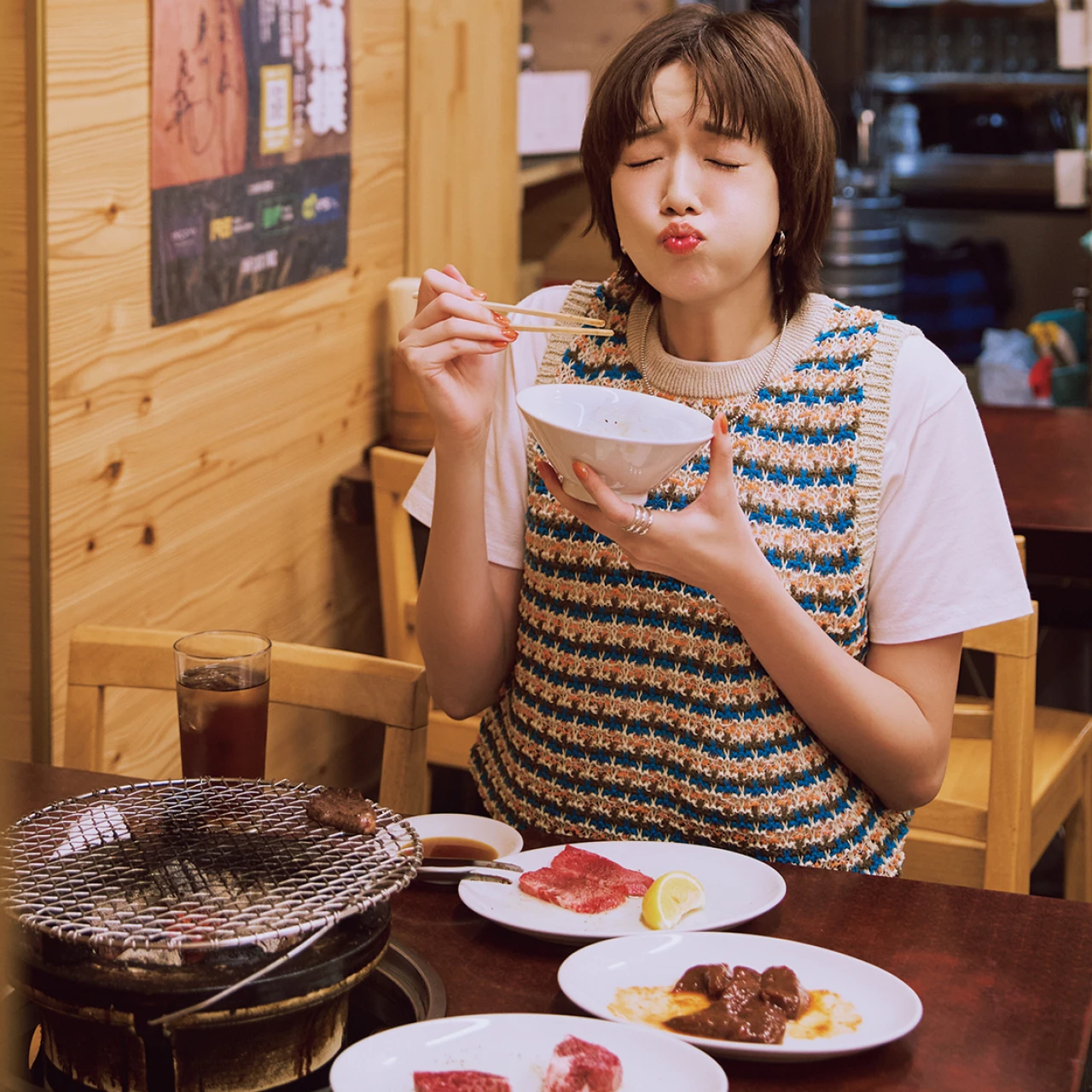 佐藤栞里が浅草へ!地元で愛される大衆焼き肉の元祖「金楽 浅草店」で厚切り肉に舌鼓【もぐもぐしーさんぽ】