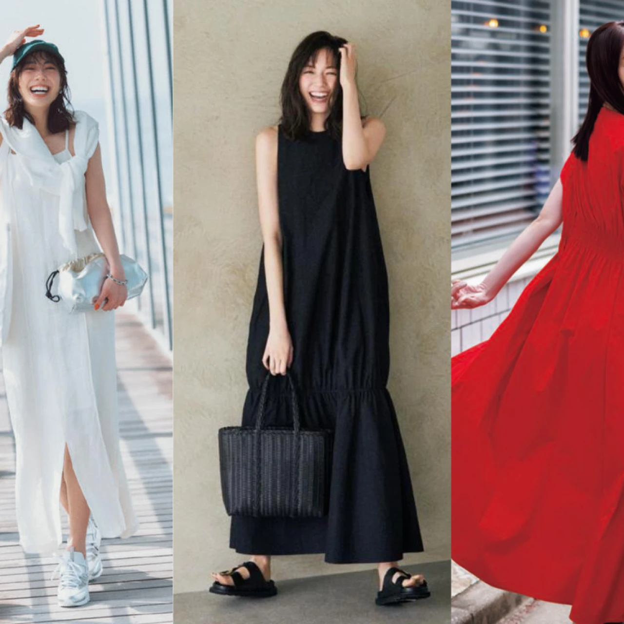 【涼し気な夏のワンピース】今おすすめのきれいめワンピースコーデ40選! 大人女子に似合う黒、白、ベージュ、ネイビー、柄…夏の季節のワンピースコーデまとめ