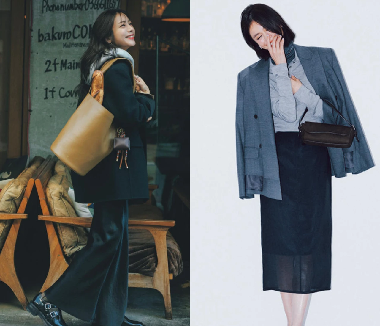 【2026年春】春でも履きたい「黒スカートコーデ」24選。　トップスを映えさせる”ブラックスカート”が大人女子の味方。