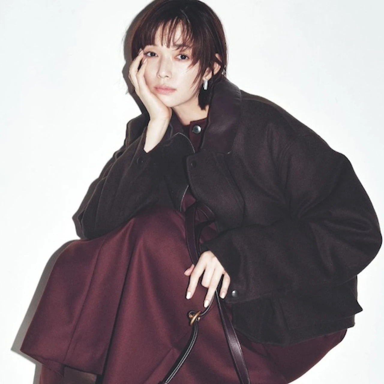 【レディに魅せる最新ブラウン配色】もうひとつの旬カラー“ボルドー”と合わせれば即洒落見え!