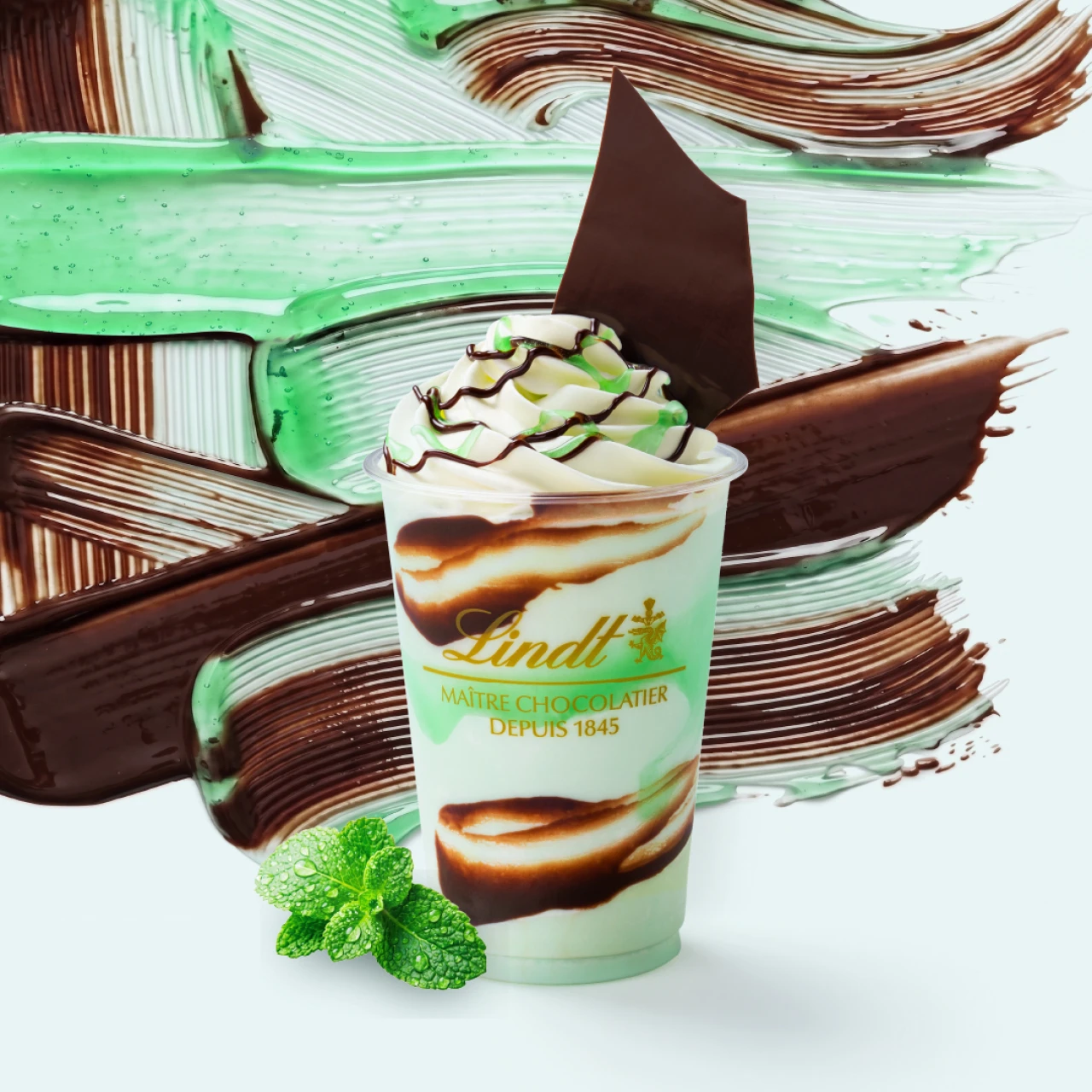 【Lindt（リンツ）】カカオの香りもコクも♪ チョコレートが主役の「The Lindt Style チョコミント ショコラドリンク」が期間限定で登場！