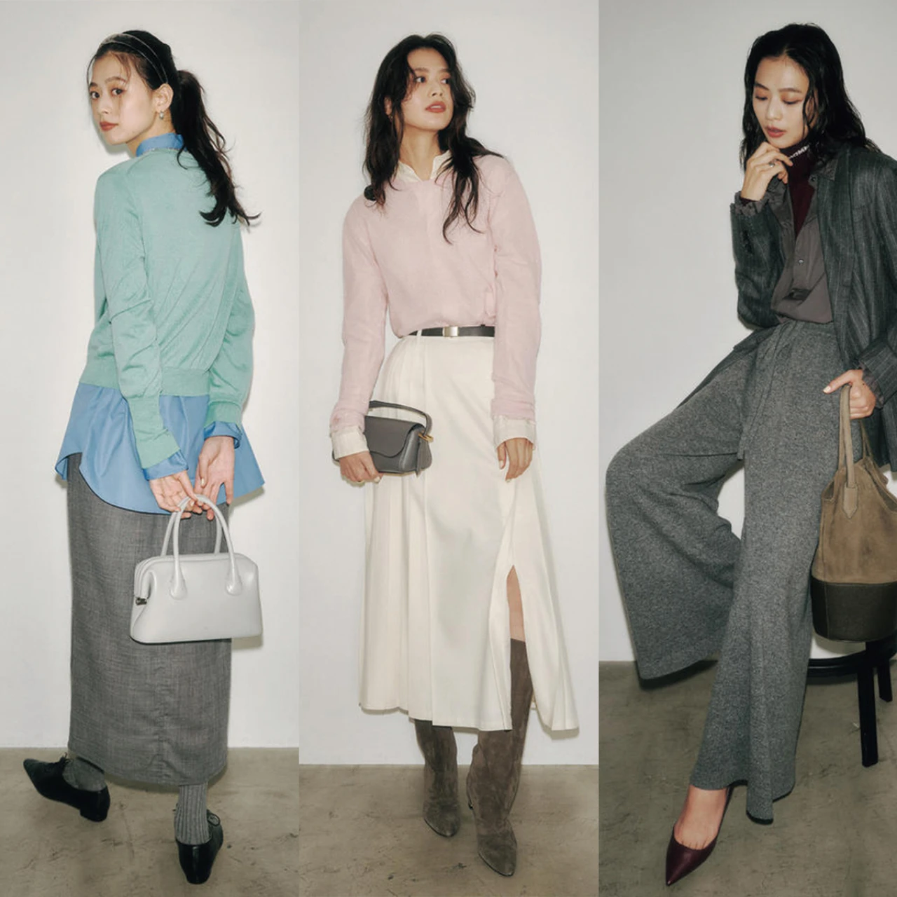 【忘年会、女子会、社内飲みコーデの秘訣】正反対の組み合わせでいいとこどり！“振れ幅広めの予定”に効く「あまのじゃくセット」