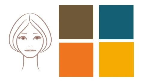 【イエベ肌×男顔】さんは、果実や香辛料のような深みのある色の浴衣を